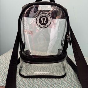 Lululemon Transparent Backpack with Black Trim
